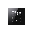 COMELIT - Serie Cubik - Termostato KNX Basic verticale nero, 8 zone touch, sensore CO2, controllo clima zona