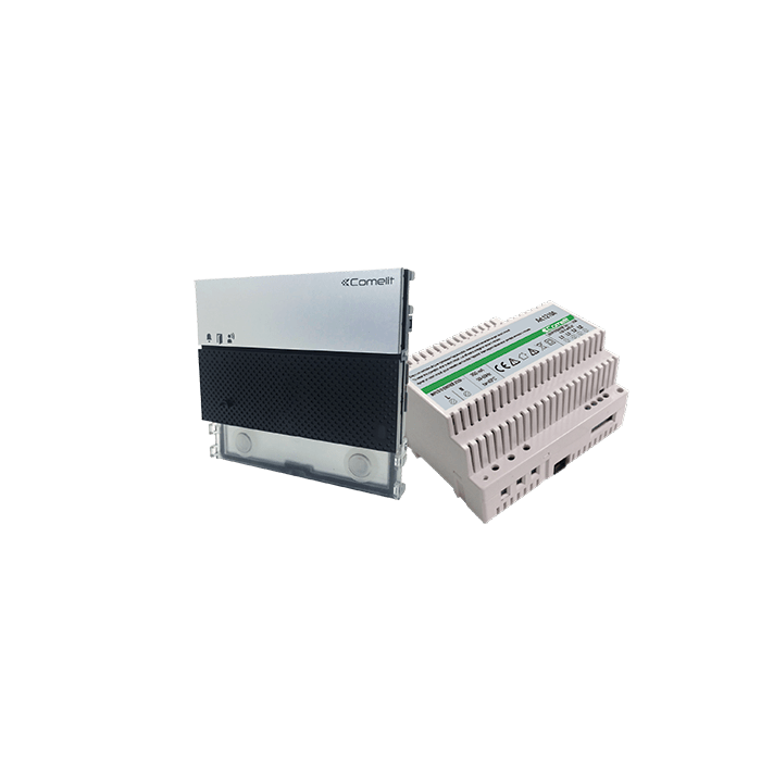 COMELIT - Serie Ultra - Kit audio base impianto audio, sistema Simplebus 2, modulo UT2010 + alimentatore 1210A