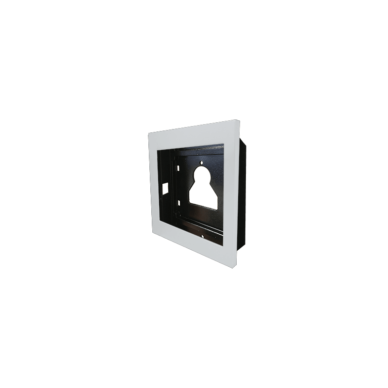 COMELIT - Serie Ultra White - Telaio da incasso 1 modulo, alluminio bianco RAL9016, anti-UV, affiancabile, 125.5x136x35mm