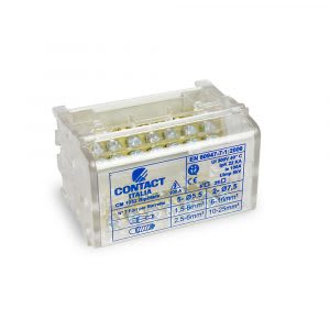 CONTACT - MORSETTIERA BIPOLARE 7 FORI 100A CM1052