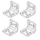 DATASENSING - ST-K4STD-SG BODY BIG STD BRACKET KIT 4PC