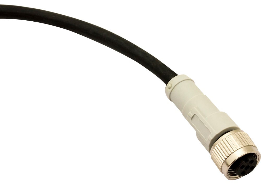 DATASENSING - CON M12 ASSIALE 4P 5MT PUR NO