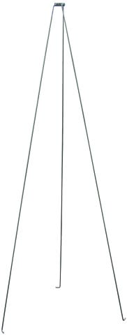 DEHN - Montante triplo con collare per tubi diametro 50mm lunghezza 2910mm in acciaio inossidabile.