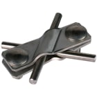 DEHN - Morsetto universale in acciaio inossidabile V4A per tubi da 7-10mm e 30mm. 308229