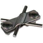 DEHN - Morsetto universale in acciaio inossidabile V4A per tubi da 7-10mm e 30mm.