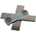 DEHN - Morsetto universale in acciaio inossidabile V4A per tubi da 30 mm con viti e dadi M10.