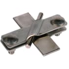 DEHN - Morsetto universale in acciaio inossidabile V4A per tubi da 40/40mm con distanza tra i punti di 7-10mm.