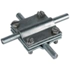 DEHN - Morsetto a croce Fe/tZn per TD 8-10/8-10mm con piastra intermedia Pt 30mm.