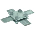 DEHN - Morsetto a croce Fe/TZn per PT 30/30mm senza piastra intermedia.