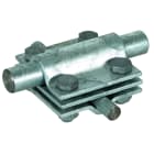 DEHN - Morsetto a croce Fe/tZn per TD 8-10/16mm con piastra intermedia, TD 16/Pt 30mm.