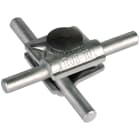 DEHN - Morsetto in alluminio per tubi da 8-10mm con vite a testa piatta MV AL per TD.