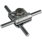 DEHN - Morsetto MV AL per TD 8-10mm con vite esagonale e grova.