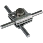 DEHN - Morsetto MV Al per TD 8-10mm con vite esagonale e grova.