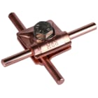 DEHN - Morsetto MV Cu per TD 8mm con vite esagonale e groviera.