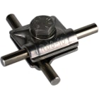 DEHN - Morsetto MV inox per tubi da 8-10mm con vite esagonale e grova.