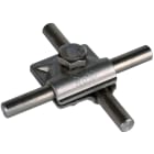 DEHN - Morsetto MV inox per TD 10mm con vite esagonale.