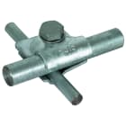 DEHN - Morsetto MV Fe/tZn per TD 8-10/16mm con vite esagonale e grova.