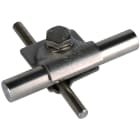 DEHN - Morsetto MV inox per TD 8-10/16mm con vite esagonale e grova. 392059