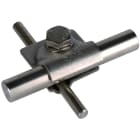 DEHN - Morsetto MV inox per TD 8-10/16mm con vite esagonale e grova.