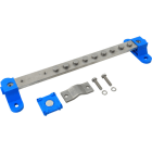 DEHN - Barra per connessione PA-Schiene in zona EX1/21 2/22 con 1x Flach- e 9x Kabelschuhanschluss, 1x piatto e 9x cavo corda.