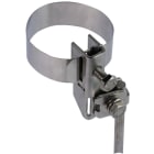 DEHN - Fascetta di messa a terra per pali d'antenna D 16-168mm INOX con collegamento per Td 6-8/10 o 4-50mm² e D 27-165mm.