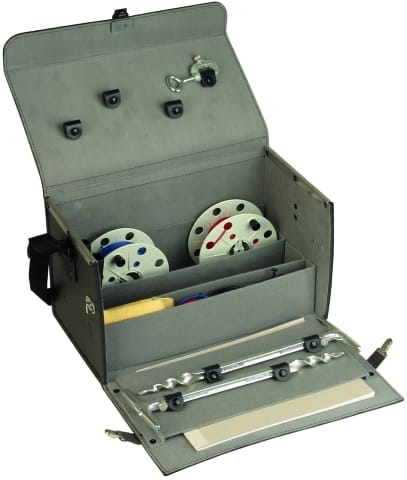 DEHN - Borsa in cuoio per misuratori di terra completa di accessori o apparecchio.