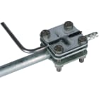 DEHN - Morsetto di collegamento FE/TZN CEI EN 62561-1 per conduttori tondi, piatti o cordati a dispersori di profondità D 20-30, con 4 viti M10.