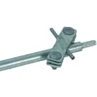DEHN - Collare di collegamento in ferro e zinco per tubo diametro 25mm.