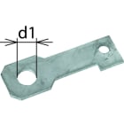 DEHN - Staffe di collegamento diritte IF3 diametro foro d1 33mm AB EXFS G 33.