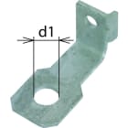 DEHN - Staffe di collegamento angolate IF1 con diametro foro d1 22mm AB EXFS W 22.