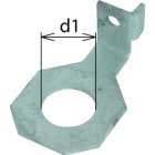DEHN - Staffe di collegamento angolate IF1 diametro foro d1 30mm e AB EXFS IF1 W 30.