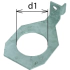 DEHN - Staffe di collegamento angolate IF1 diametro foro d1 56mm AB EXFS W.