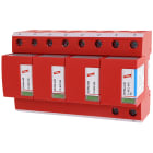 DEHN - Scaricatore combinato DEHNventil Tipo 1+2 per reti trifase TT e TNS SPD 3P+N A CARTUCCIA.
