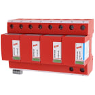 DEHN - Scaricatore combinato DEHNventil Tipo 1+2 per reti trifase TT e TNS con FM SPD T1+2 3P+N A CARTUCCIA CON CONTATTO.