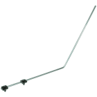 DEHN - Punta di captazione D 10mm lung. 1000mm angolato 55° con 2 morsetti scan alati Al-SET-Al.