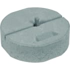 DEHN - Zoccolo in cemento C45/55 17kg con cuneo per fissaggio sicuro e stabile.