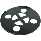DEHN - Base di supporto per zoccolo in PVC D370, ideale per installazioni di zoccolature.