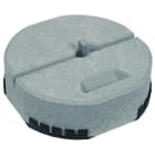 DEHN - Zoccolo in cemento C45/55 con cuneo per fissaggio sicuro e resistente.