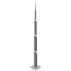 DEHN - Palo di captazione componibile 22,38m Fe/tZn con flangia 565x565mm.