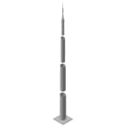 DEHN - Palo di captazione componibile 22,38m Fe/tZn con flangia 565x565mm.