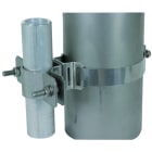 DEHN - Collare di fissaggio per tubi D 40-50mm con nastro tenditore D-300mm in acciaio inox.