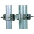 DEHN - Collare di fissaggio per tubi D 40mm con DS 35mm per tubi D 45-65mm in acciaio inossidabile.