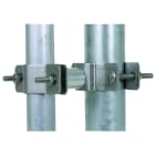 DEHN - Collare di fissaggio per tubi D 40mm con DS 35mm per tubi D 45-65mm INOX per un'installazione sicura e resistente.