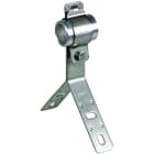DEHN - Angolare di fissaggio in acciaio inossidabile con cavallotto per tubi D50mm per DEHNiso-Combi.