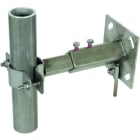 DEHN - Angolare di fissaggio in acciaio inossidabile per tubi da 40-50mm, distanza dalla parete 150-200mm.