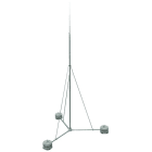 DEHN - Asta di captazione D40/22/16/10mm Al L6500mm con tripode pieghevole in Fe/tZn -SET-