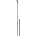 DEHN - Tubo portante HVI Light Plus D 40 mm L 2400 mm con punta di captazione D 10 mm L 1000 mm e asta 1.