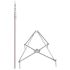 DEHN - Asta telescopica 6,5m con quadripode, teleskopierbare fangstange L6,5m al con vierbeinstativ D50mm R680mm NIRO.