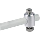 DEHN - Perno di fissaggio con diametro 16 mm, in alluminio con vite, dado e grova incluso per DEHNiso.