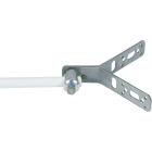 DEHN - Angolare di fissaggio 90 gradi inox con perni di fissaggio al D 16,2mm per DEHNiso.